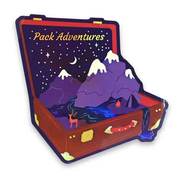 Adventures Holographic Sticker