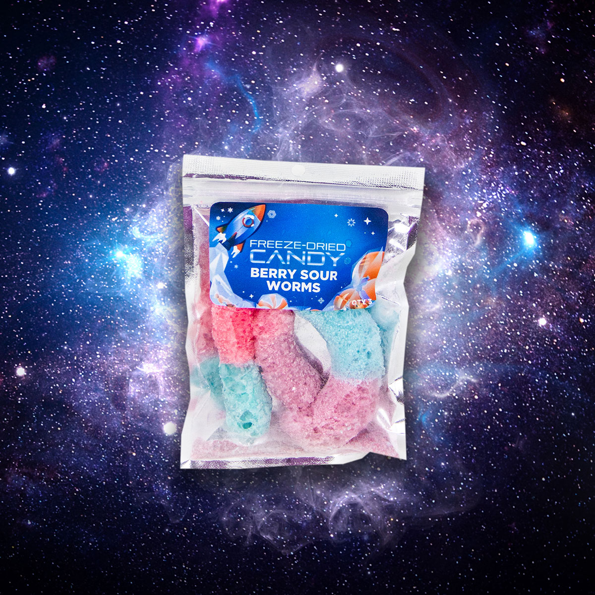 Freeze-Dried Berry Sour Worms