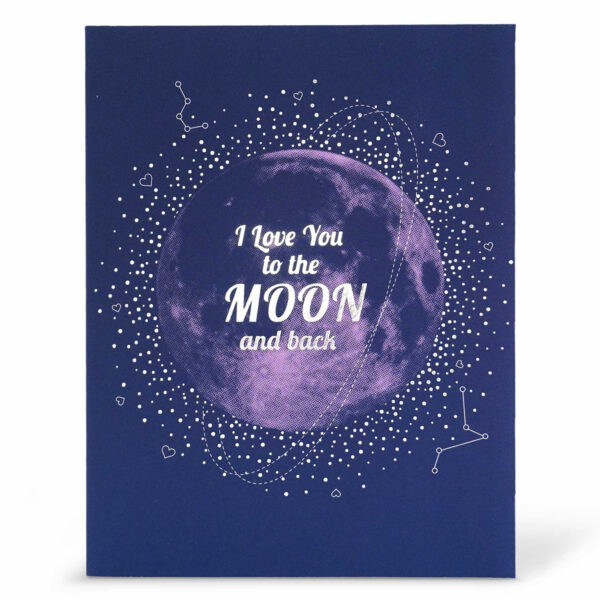 I Love You to the Moon and Back Greeting Card
