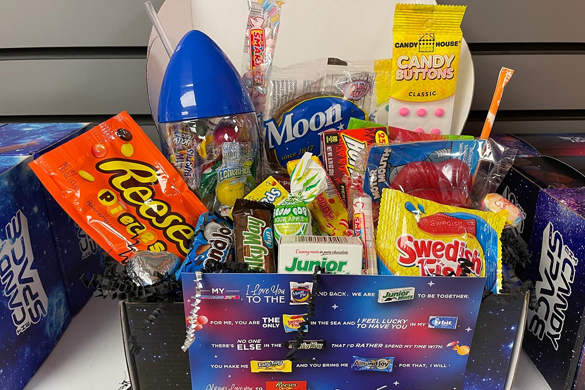 Candy Space box of candy - candy flight