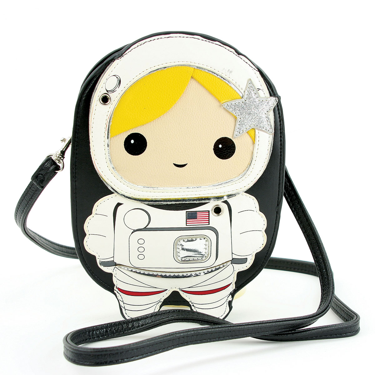 School Backpacks Galaxy Astronaut Moon Cross Body Shoulder Messenger Laptop  Bag 