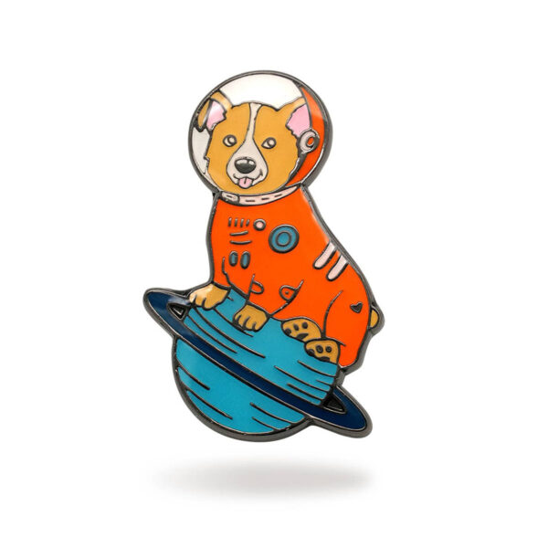 Space Corgi Enamel Pin