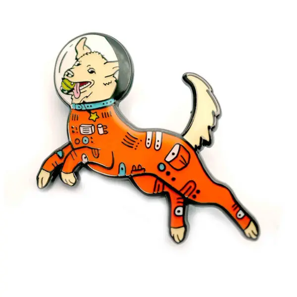 Space Dog Enamel