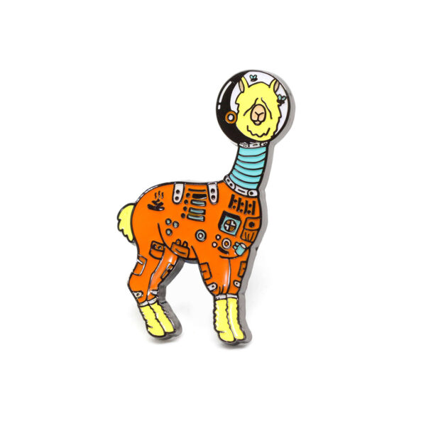 Space Llama Enamel Pin