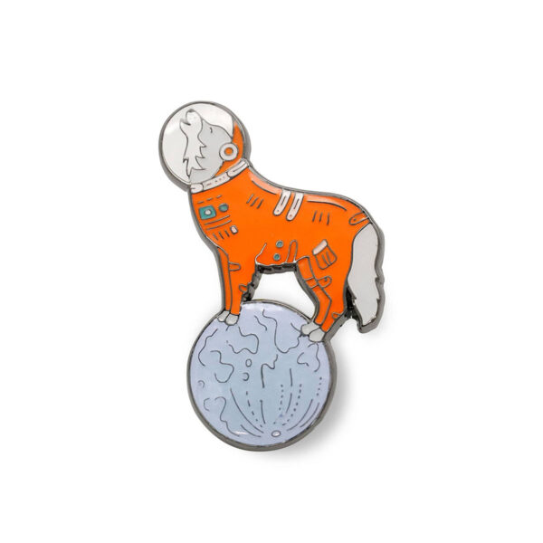 Space Wolf Enamel Pin