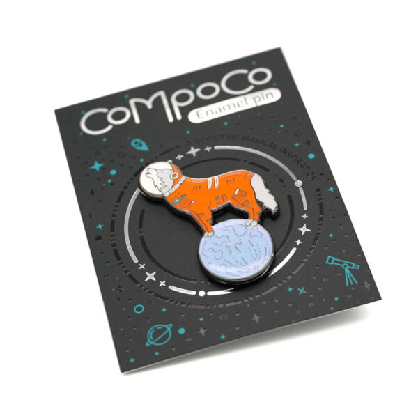 Space Wolf Enamel Pin
