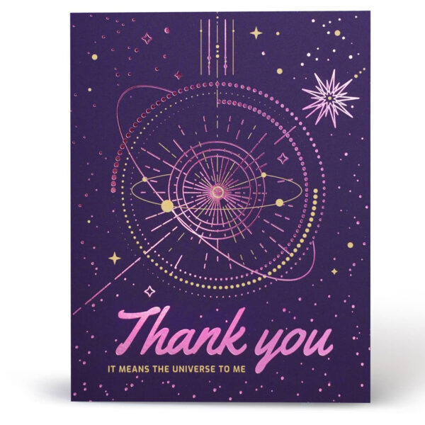 Thank You Greeting Card - Universe
