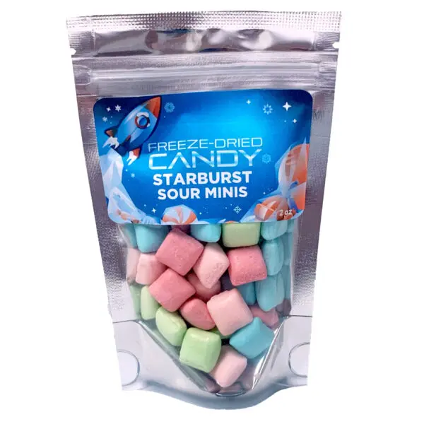 Starburst Sour Minis showing product size and appearance