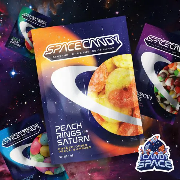 freeze dried peach rings of saturn