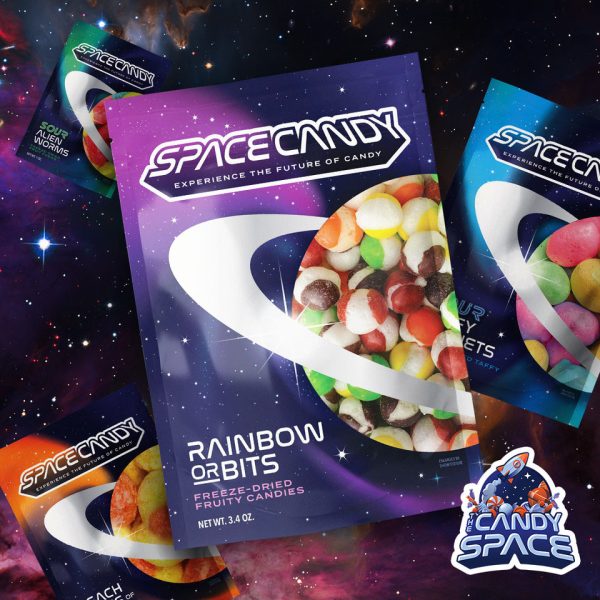 Rainbow Orbits - Freeze-Dried Fruity Candies (Small)