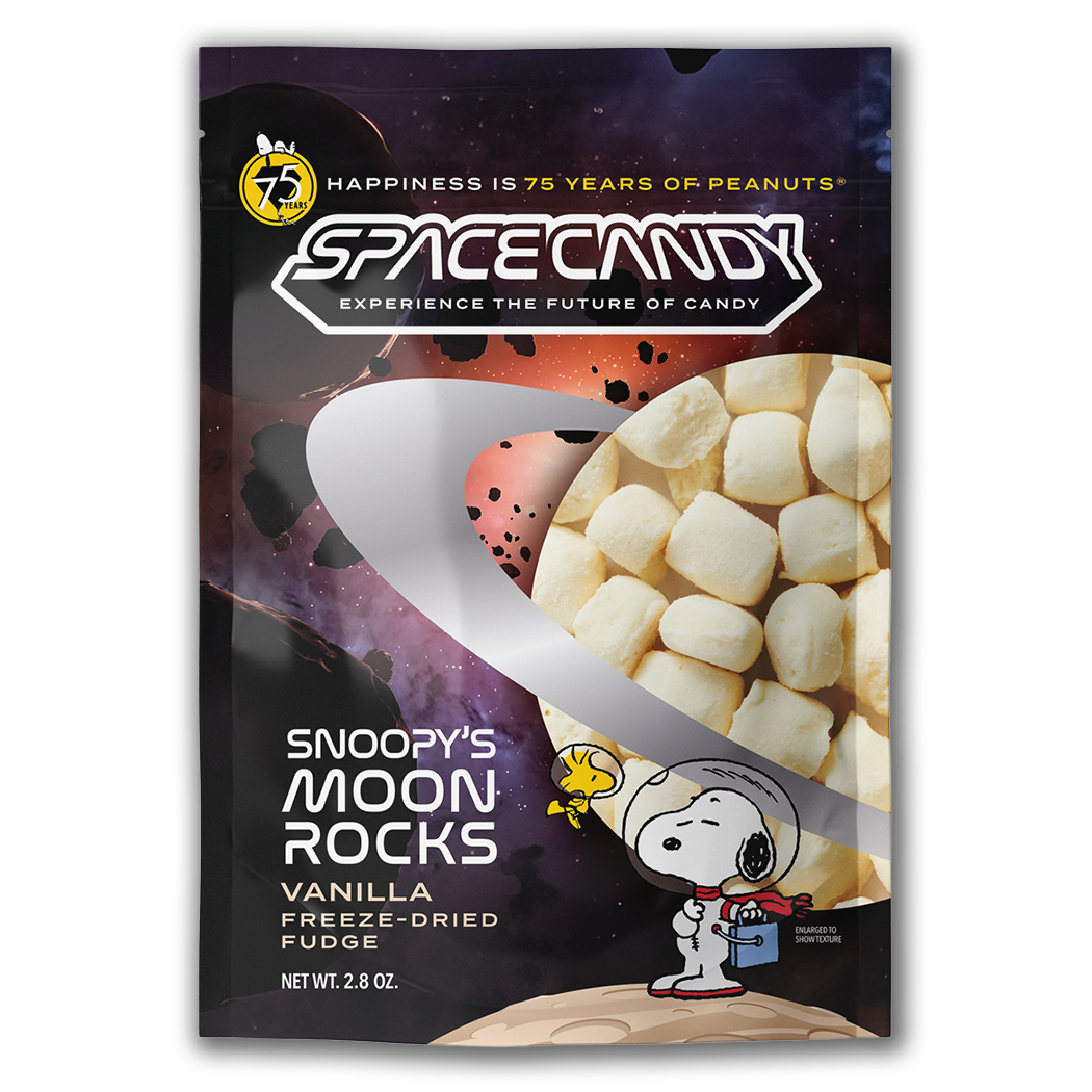 Snoopy's Vanilla Moon Rocks - Freeze-Dried Fudge | The Candy Space